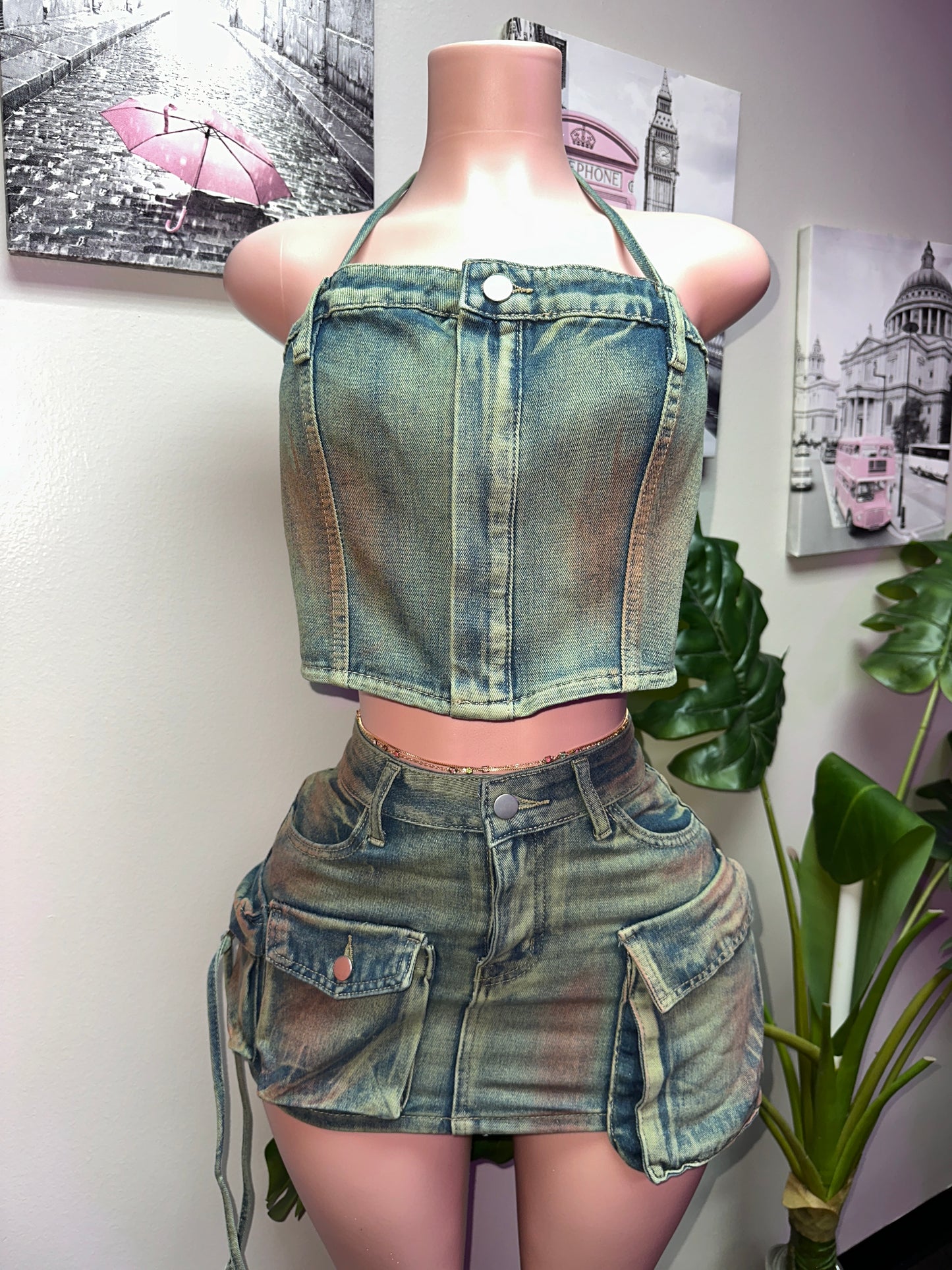 Star Status Denim Set